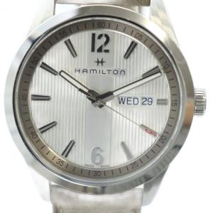 ブロードウェイ 腕時計 クォーツ カレンダー付き デイト H433110 レザーベルト