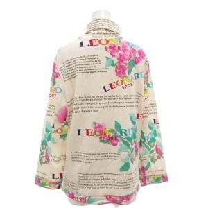 LEONARD SPORT Tシャツ カットソー 長袖 タートルネック 44 マルチカラー 多色 花柄 /AE