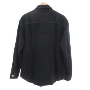 Levi's RED ブラックデニム アイコンポケットシャツジャケット ワークシャツ S 黒系 /UO