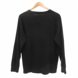 POLO RALPH LAUREN サーマル ワッフルTシャツ 長袖 L 黒 ブラック クルーネック ポロベア刺繍 /UO