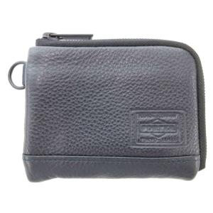DELIGHT WALLET 小銭入れ コインケース ロゴ レザー 紺 ダークネイビー 145-03292