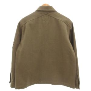 MHL. WOOL COTTON DRILL ジャケット ウール M カーキ /AE