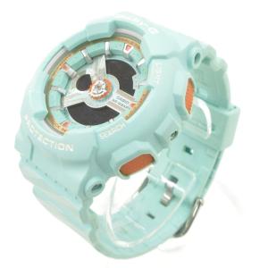 BABY-G CASIO 腕時計 BA-110CH-3AJF アナデジウォッチ クォーツ 総柄 水色 ライトブルー /AE