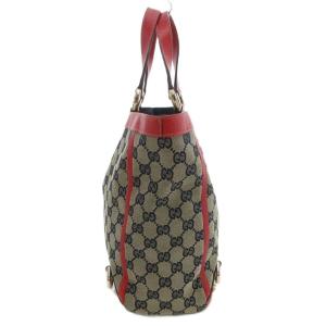 GUCCI アビー ハンドバッグ トート GGキャンバス レザートリム ベージュ系 130739