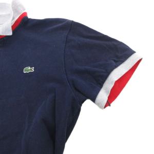 LACOSTE ポロシャツ 半袖 3 紺 ネイビー /UO