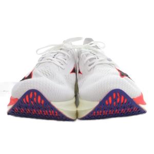 MIZUNO ウエーブリベリオンプロ LOW ランニングシューズ トレーニング スニーカー 28.5cm ホワイト ネイビー