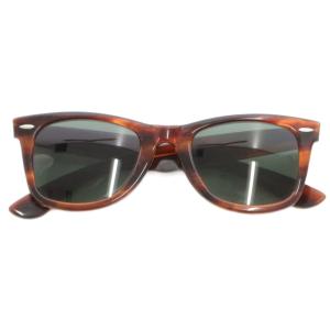 ヴィンテージ B&L USA製 ウェイファーラー サングラス アイウェア 度無し べっ甲柄 茶 ブラウン