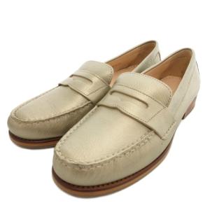 ALEXA PENNY.MOC.II ペニーローファー レザー 7.5 シャンパンゴールドカラー /UO