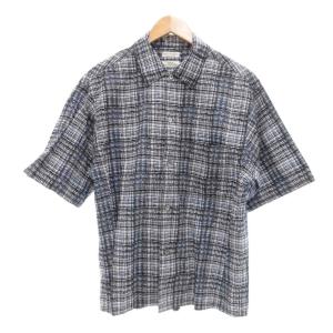 ロンシャンプリント キャンプカラー グランデシャツ 半袖 M グレー系 /UO