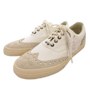 Paul Smith JEANS IRON スニーカー シューズ レザー 本革 M 白 ホワイト ウイングチップ /FF
