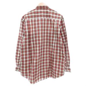 Papas WORLD TOUR シャツ 長袖 M 赤 レッド チェック /AE