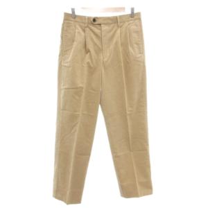 コーデュロイパンツ スラックス ツータック 82 ベージュ /AE