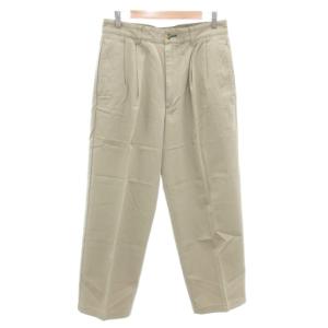 タグ付き ワイド ツータック チノパン パンツ 31 ベージュ /AE