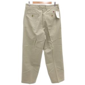 TOMMY HILFIGER タグ付き ワイド ツータック チノパン パンツ 31 ベージュ /AE