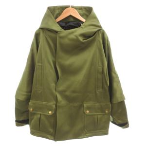 ジャケット 裾ドロスト XS グリーン