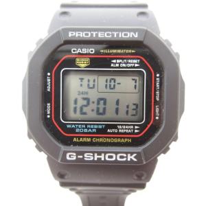 美品 腕時計 クォーツ デジタル ラバーバンド 黒 ブラック DW-5600RL-1JF /UO