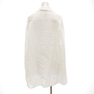 Shinzone FRILL COLLAR BLOUSE コットンフリルカラーブラウス 長袖 F 白 23AMSBL05