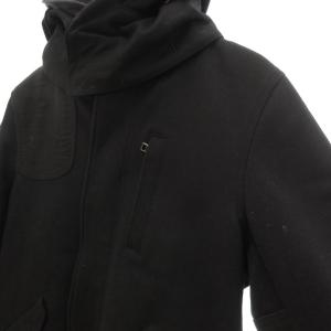 green label relaxing STRC MELTON SHORT メルトン ショート モッズコート フード付き M 黒 ブラック /UO