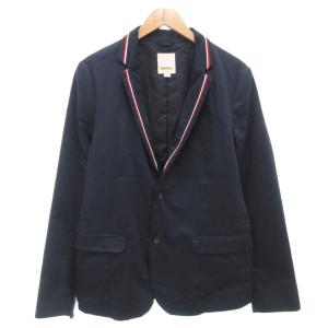 テーラードジャケット 総裏地 シングル ライン M 紺 ネイビー  /AE