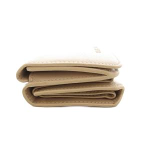 BALENCIAGA エッセンシャル ミニ ウォレット 三つ折り財布 牛革 ライトベージュ 658337 /UO AA