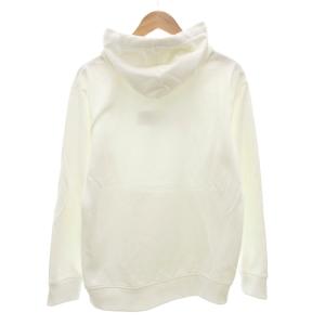 BLACK LABEL CRESTBRIDGE パーカ フーディ プルオーバー ロゴプリント 長袖 L 白 ホワイト /AE