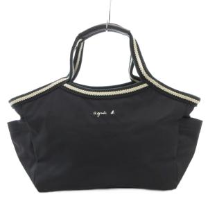 ハンドバッグ ロゴ 黒 ブラック /AE