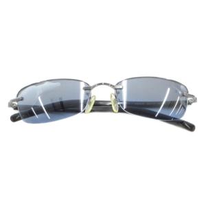 サングラス アイウェア 度あり ハーフリム 5419-135 黒 ブラック 青 ブルー /AE