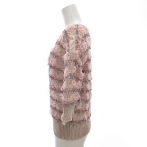 leur logette ニット セーター 半袖 リボン 1 ピンク /AE