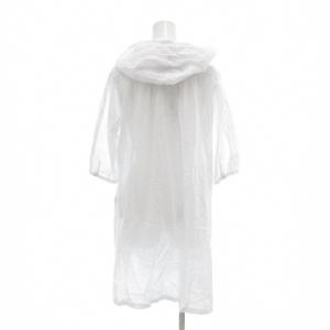 PINK HOUSE ワンピース ひざ丈 五分袖 フード 白 ホワイト /AE