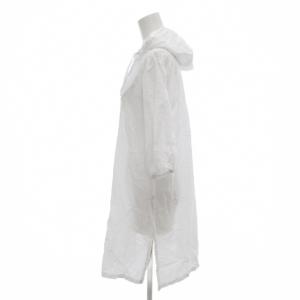 PINK HOUSE ワンピース ひざ丈 五分袖 フード 白 ホワイト /AE