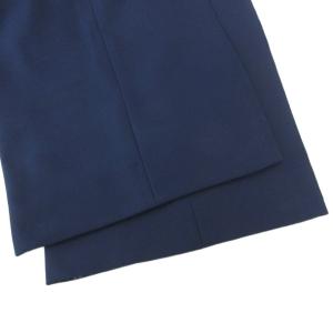 leur logette パンツ ハイウエスト センタープレス 0 紺 ネイビー /AE