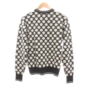 CABaN ブークレー ドット クルーネックカーディガン M グレー