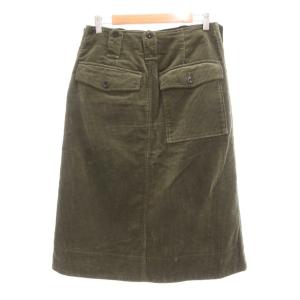 MHL. ミディスカート コーデュロイ 2 カーキ /UO