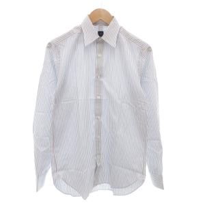 美品 ワイシャツ Yシャツ ロンドンストライプ 長袖 15/38 グレー /AE