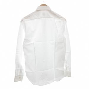 BEAMS F ブロードシャツ ワイドカラー 無地 長袖 15/38 白 ホワイト /AE