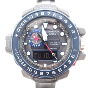 ガルフマスター 腕時計 電波ソーラー アナデジ ラバーバンド ブラック GWN-1000B-1BJF