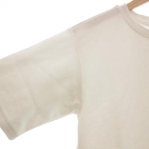 LACOSTE エディフィス 別注 ラッセル Tシャツ 半袖 M 白 ホワイト ロゴ /AE