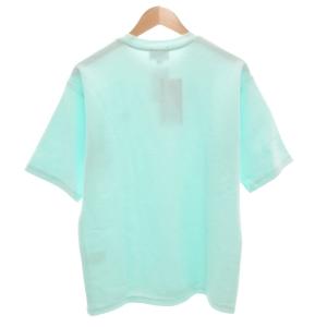 LACOSTE タグ付き ビューティ＆ユース 別注 1TONE TEE Tシャツ ロゴ 半袖 M ライム 水色 ライトブルー