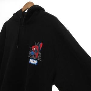 HUF MARVEL SPIDER-MAN THWIP TRIANGLE P/O HOODIE スウェット パーカー