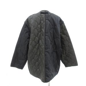 BEAMS BOY 22AW リップサーモ2トーンライナー ジャケット 中綿 キルティング リボン 黒 ブラック 13-18-0013-803