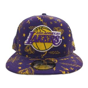 NEW ERA 9FIFTY NBA ロサンゼルス・レイカーズ キャップ プリント パープル /UO