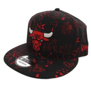9FIFTY NBA DOODLE シカゴ・ブルズ キャップ プリント ブラック /UO