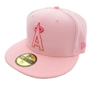 59FIFTY MLB エンゼルス キャップ 帽子 刺繍 7 3/4 ピンク /UO