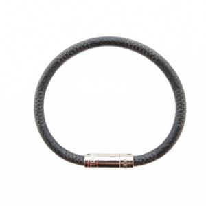 M6140E ダミエ グラフィット ブラスレ キープイット ブレスレット 黒 /UO