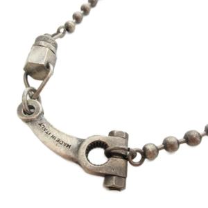 DSQUARED2 ウォレットチェーン ボールチェーン ボルトモチーフ ロゴ シルバーカラー /UO