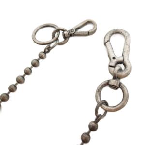 DSQUARED2 ウォレットチェーン ボールチェーン ボルトモチーフ ロゴ シルバーカラー /UO