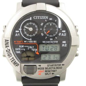 ANA-DIGI TEMP 腕時計 JG0070-11E ブラック