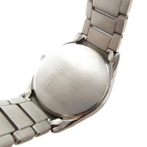 SEIKO セレクション スピリット 腕時計 電波ソーラー アナログ カレンダー付き チタン 銀色 SBTM217