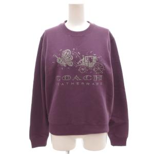 Kiko Mizuhara タグ付き トレーナー スウェット 裏起毛 ロゴ 刺繍 長袖 XS 紫 パープル