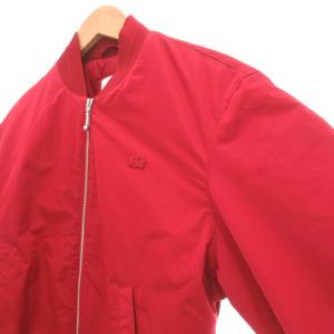 LACOSTE 中綿 ジャケット ブルゾン 38 赤 レッド  ジップアップ /UO